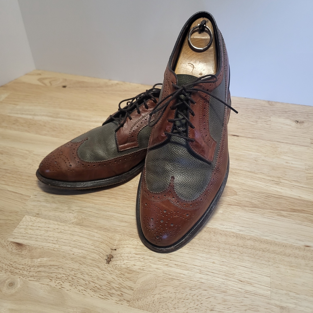 Allen Edmonds Brown and Gray Oxfords